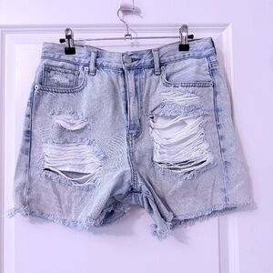 American Eagle High Waisted Light Jean Shorts